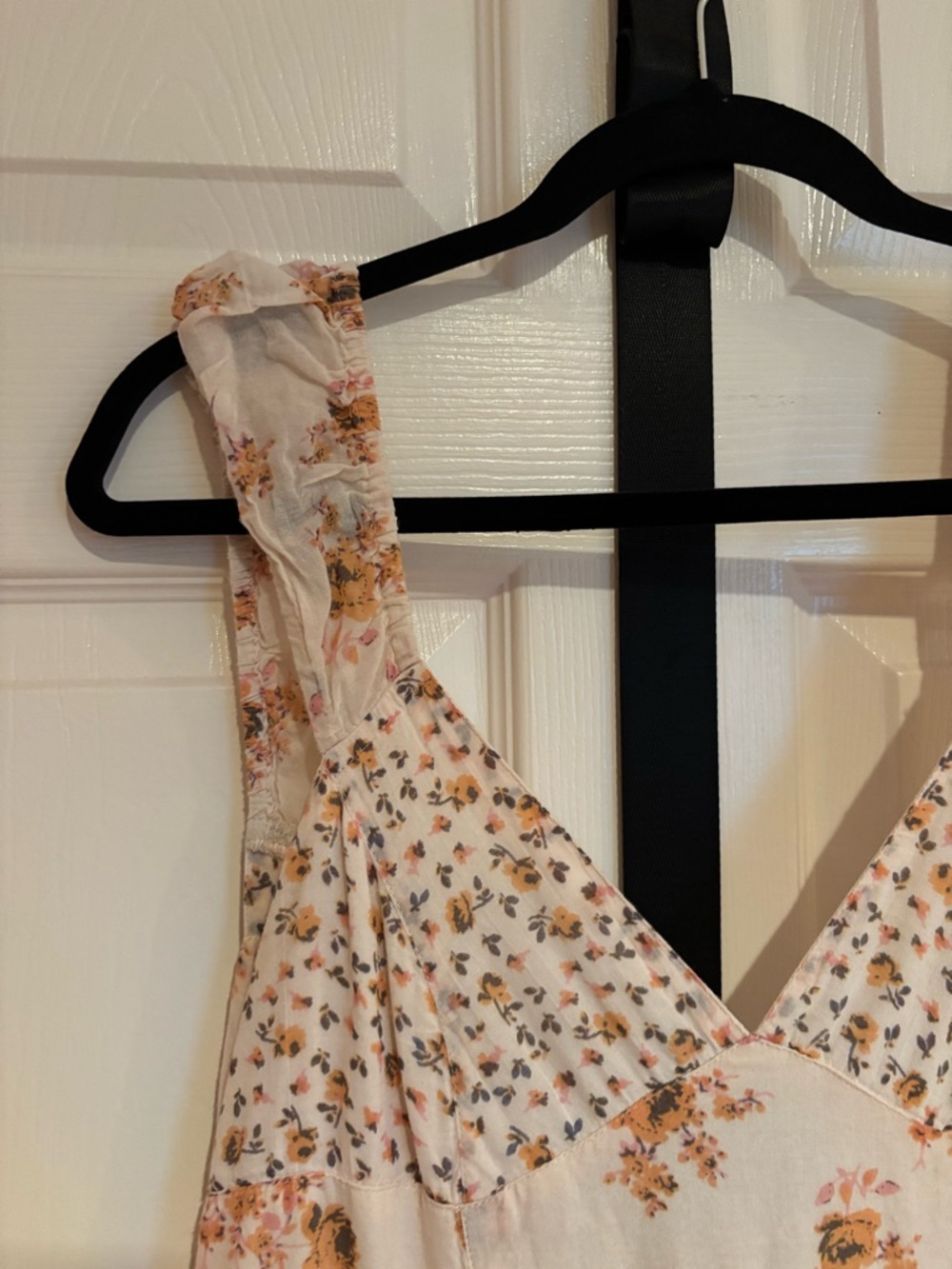 Free People Cream Maxi Dress with Orange, Brown and Yellow Floral Print - Picture 2 of 16